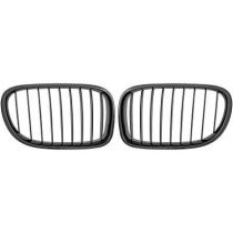 BMW 7-Serie F01 12-15 Enkelribbad Blanksvart Sportgrill / Njurar Performance-Look DIEDERICHS